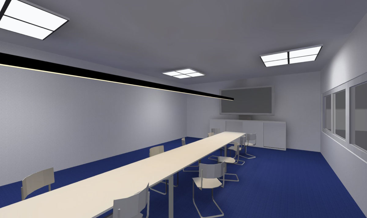 Energieeffiziente Beleuchtungsanlagen Bsp Besprechungsraum